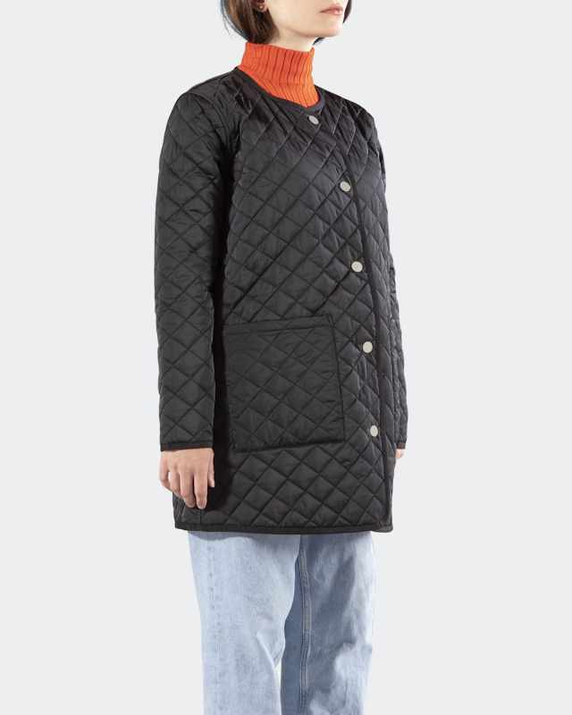 Long Reversible Collarless Jacket